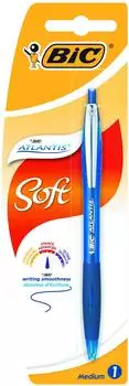 BIC Atlantis Soft Kugelschreiber Blau, Mittlere Spitze 1,0mm (8031245)