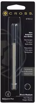 Cross Slim Kugelschreibermine Mittel, Schwarz (8783-2)