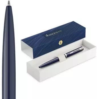 Waterman Impression Kugelschreiber blauer Lack, Chromakzente (2225468)