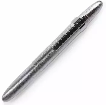Fisher Space Pen Original Bullet Kugelschreiber Gebürstetes Chrom mit Clip (400BRCL)