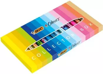 BIC 4 Colours Collector Box Druckkugelschreiber, 15er Set (518277)