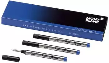 Montblanc Mozart Tintenrollermine M pacific blue, 3er-Pack (128241)