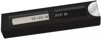 Grafik Werkstatt Bielefeld Kugelschreiber "Ich lass das jetzt so." mit Box, Drehmechanik (64453)