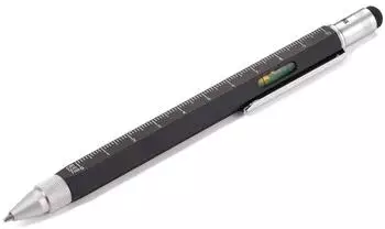 Troika CONSTRUCTION Kugelschreiber schwarz/silber, 1,0mm (PIP20/BK)
