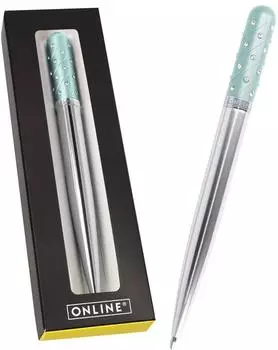 Online Crystal Pen Kugelschreiber mit Strass-Steinen, t&uuml;rkis (37079)
