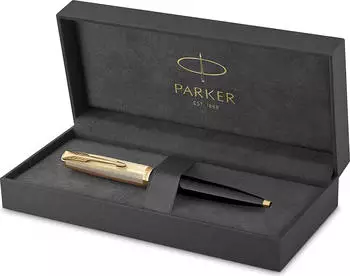 Parker 51 DeLuxe Kugelschreiber, schwarz/gold, Edelharz (2123513)