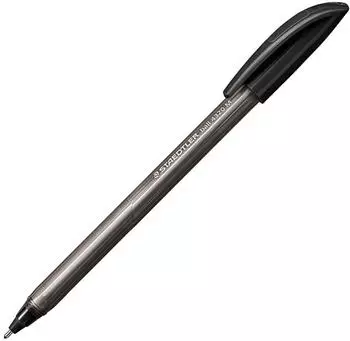 Staedtler ball 4320 Kugelschreiber mit Kappe, Strich M, schwarz (4320 M-9)