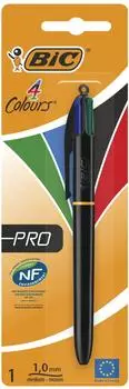 BIC 4 Colours Pro Kugelschreiber, einziehbar, mittlere Spitze (897785)