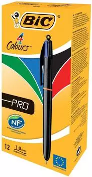 BIC 4 Colours PRO Kugelschreiber 0,4mm, 12er-Set