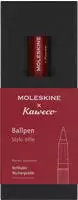 Moleskine Kaweco Ballpoint Pen Red Medium Point (0.7 MM) Blue Ink / Moleskine Germany