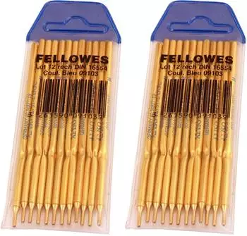 Fellowes Kugelschreibermine 0,5mm fein, blau, 12 St&uuml;ck (0910301)