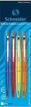 Schneider K 20 Icy Colours Kugelschreiber M, 4er-Set (73200)