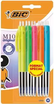 BIC M10 Kugelschreiber mittlere Spitze, blau (10er-Pack) (951490)