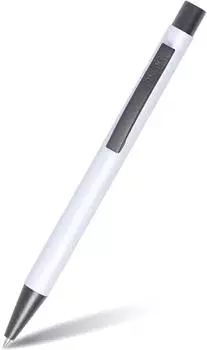 Online Soft Metal Druckkugelschreiber Pure White, Aluminium, M (21734/3D)