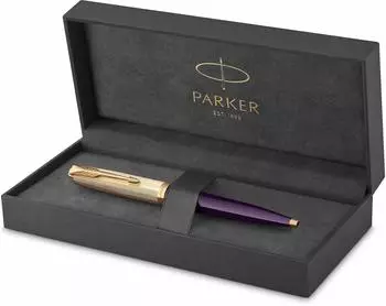 Parker 51 Kugelschreiber pflaumenblau, Goldzierteile, mittlere Spitze (2123518)