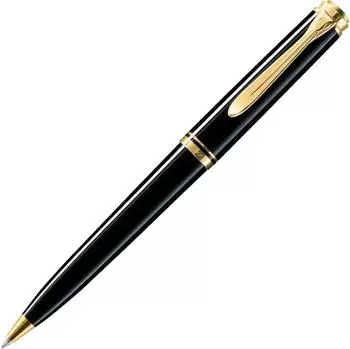 Pelikan Souver&auml;n K600 Kugelschreiber schwarz, Edelharz, vergoldet (980193)