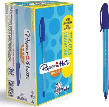 Paper-Mate InkJoy 100 CAP Kugelschreiber blau, mittlere Spitze, 50 Stück (S0957130)