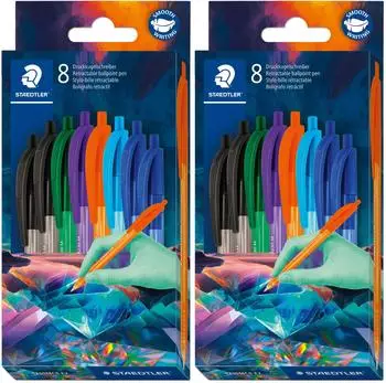 Staedtler ball 4230 M Druckkugelschreiber Multiverse Edition 8er-Set (4230C8E2-1)
