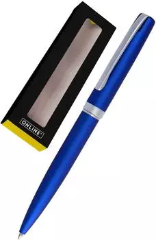 Online Eleganza Kugelschreiber Metall satin blau, schwarz (34642)