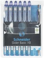 Schneider Kugelschreiber Slider Basic XB blau, 50-151277, inklusive Kugelschreiber