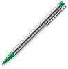 Kugelschreiber logo silber Schreibfarbe grün