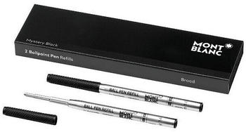 Montblanc 2 Ballpoint Pen Refills B mystery black (128212)