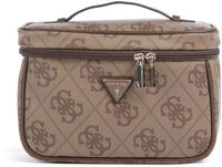 Guess Beautycase Berta Toiletry Train Case (TWOB) latte logo/brown...