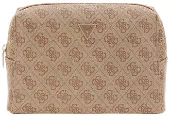 Guess Orlina Double Zip Cosmetic Bag (PW7501P5170) latte logo