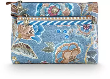 PiP Studio Caryn Kosmetiktasche Kombi Matata (51274269) blau