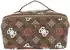 Guess Travel Case Double Zip Beauty Case (PW7442P4201BRM) dunkelrot/braun/weiß