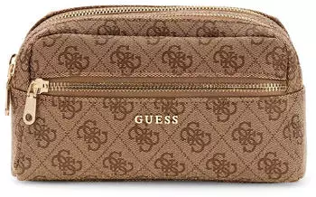 Guess Double Zip Organizer Kulturbeutel (PW7564P6273) latte logo