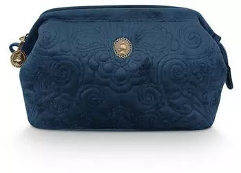 PiP Studio Coco Ornamento Kosmetiktasche Medium (51.274.215) velvet quilted days blue