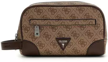 Guess Milano Small Necessaire Kulturbeutel beige/cognac