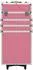 vidaXL Make-up Trolley Aluminium rosa (91816)