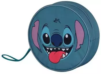 Disney Lilo und Stitch Face Jumbo Kosmetiktasche, blau, 21x23cm (07500)