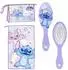 CERDÁ LIFE'S LITTLE MOMENTS Stitch Kulturbeutel-Set mit Kamm und Handtuch blau