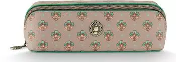 PiP Studio Cyrille Kosmetiktasche Jaipur Flower Small, khaki-grün (51.274.312)