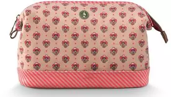 PiP Studio Cooper Kosmetiktasche Jaipur Flower Large, hellrosa