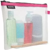 Leitz 40140023, Leitz WOW Traveller Zip-Beutel wasserabweisend Kosmetik Pink