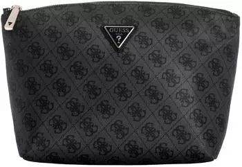 Guess Adrian Top Zip Toiletry Bag (TWNB2168965) coal logo