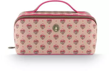 PiP Studio Cyrille Kosmetiktasche „Jaipur Flower" Medium, sand-pink (51.274.314)
