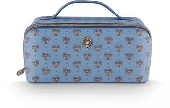 PiP Studio Cyrille Kosmetiktasche Medium Jaipur Flower, blau