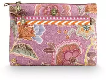 PiP Studio Caryn Cosmetic Bag Combi Matata lila (2-tlg)