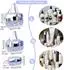 LuxusKollektion Kosmetiktaschen-Set transparent, PVC, violett, 3-teilig