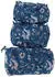 Guru-Shop Boho Kosmetiktaschen Set mit Blockprint blau