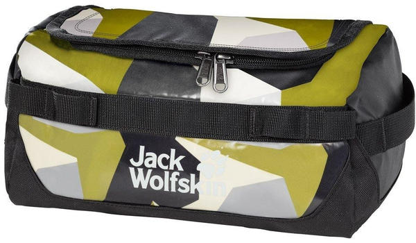 Jack Wolfskin Expedition Wash Bag green geo block