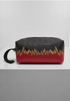 Mister Tee Flame Print Cosmetic Pouch (MT1504-02374-0050) black/red
