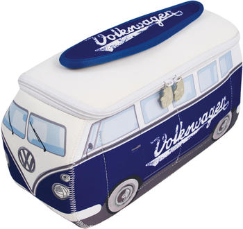 VW Collection Bulli T1 Kulturbeutel im 3D (31x14x13cm) schriftzug blau