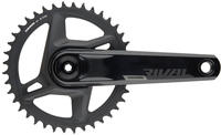 SRAM Rival 1 AXS DUB Kurbelgarnitur 1x12 40Z, 175 mm, Wide-Achse - pr&auml;zise
