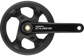 Shimano CUES Kurbelgarnitur FC-U4000-1 Vierkant mit Kettenschutzring schwarz (EFCU40001EB2C)